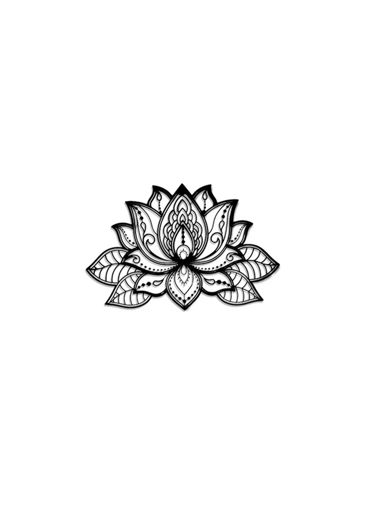 Shazory lotus mandala wall art full product showcase