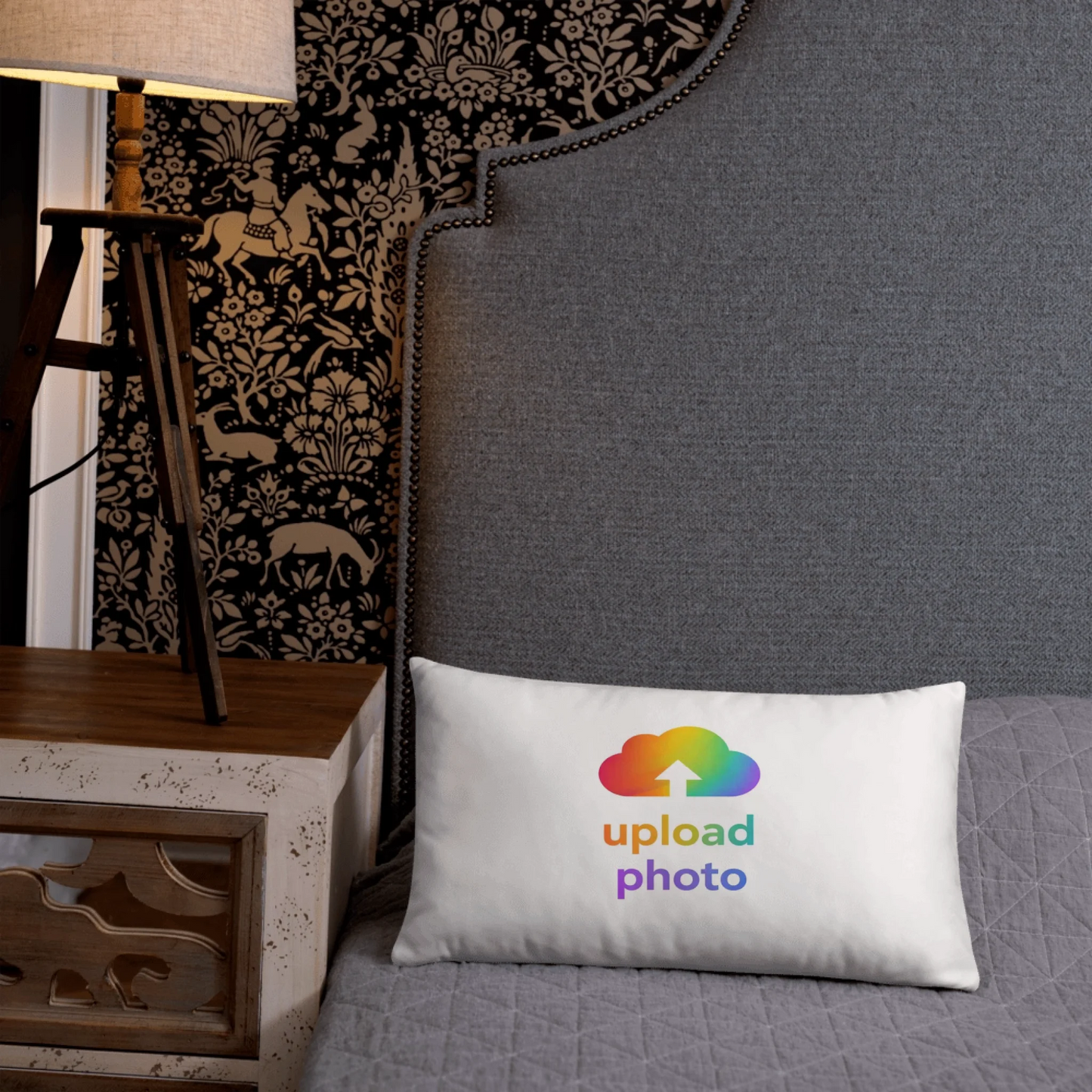 Custom Photo Throw Pillow — All-Over Print | Shazory