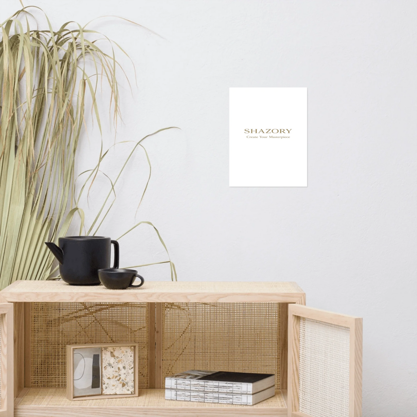 Variation view of custom ultra-matte gallery art — personalized home decor styling