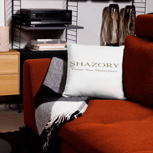 Custom soft accent pillow with personalized photo or design from Shazory