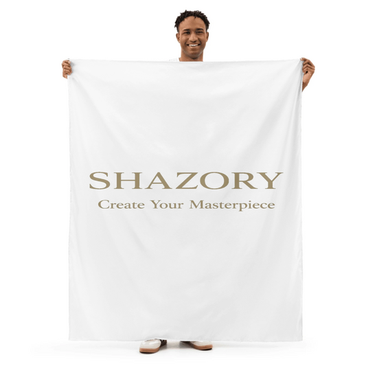 Alternate angle of custom indoor wall tapestry — personalized design with bedroom decor