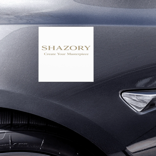 Front view of personalized car magnets — car magnet for everyday use