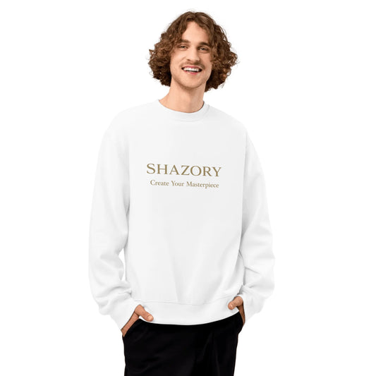 Front view of personalized unisex oversized heavyweight sweatshirt — oversized sweatshirt for everyday use