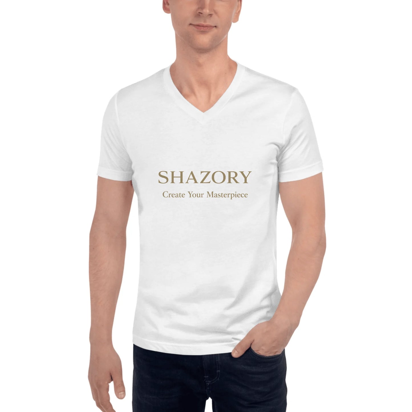 Custom Photo Unisex V-Neck T-Shirt | Shazory