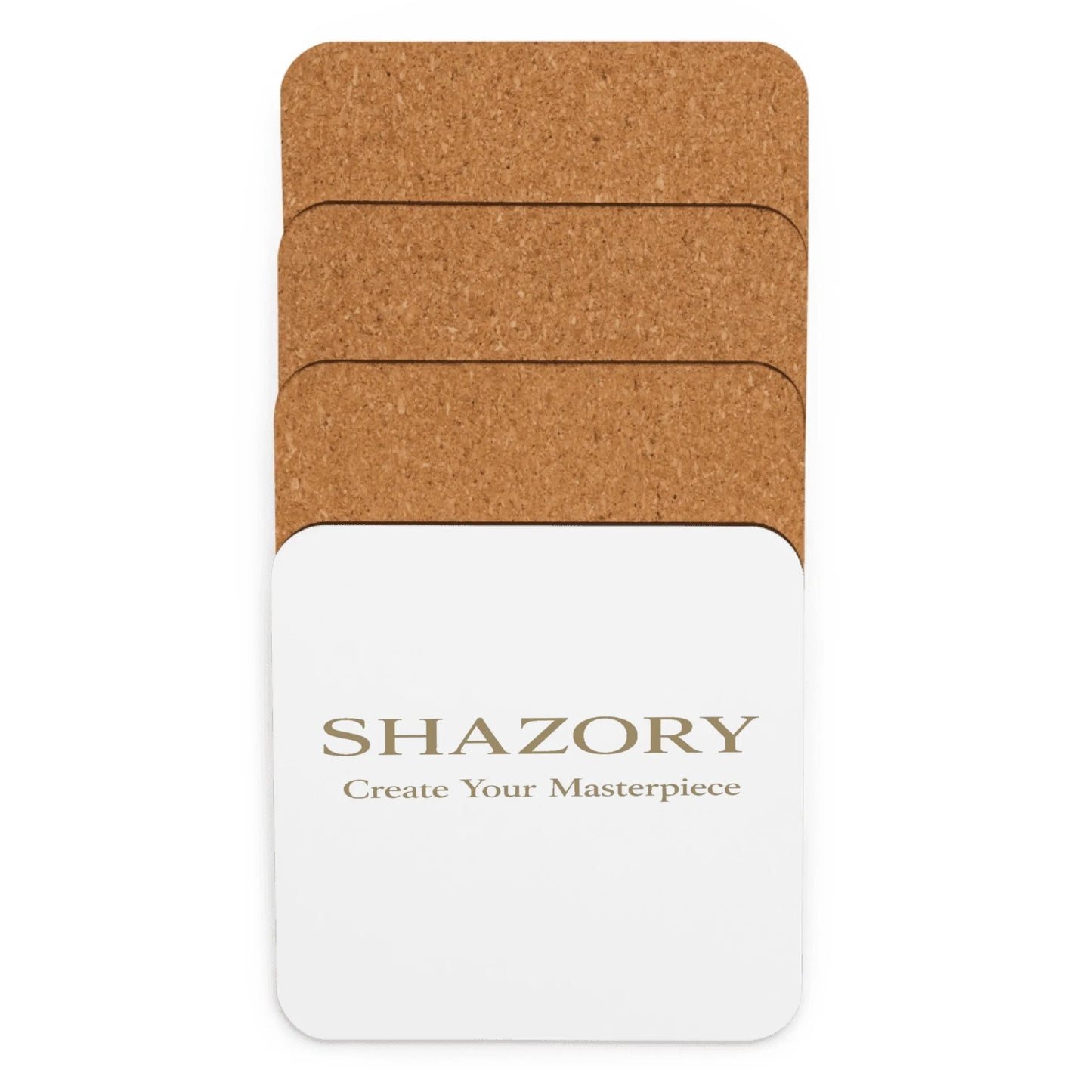 Made-to-order Shazory cork-back coaster — personalized coaster gift