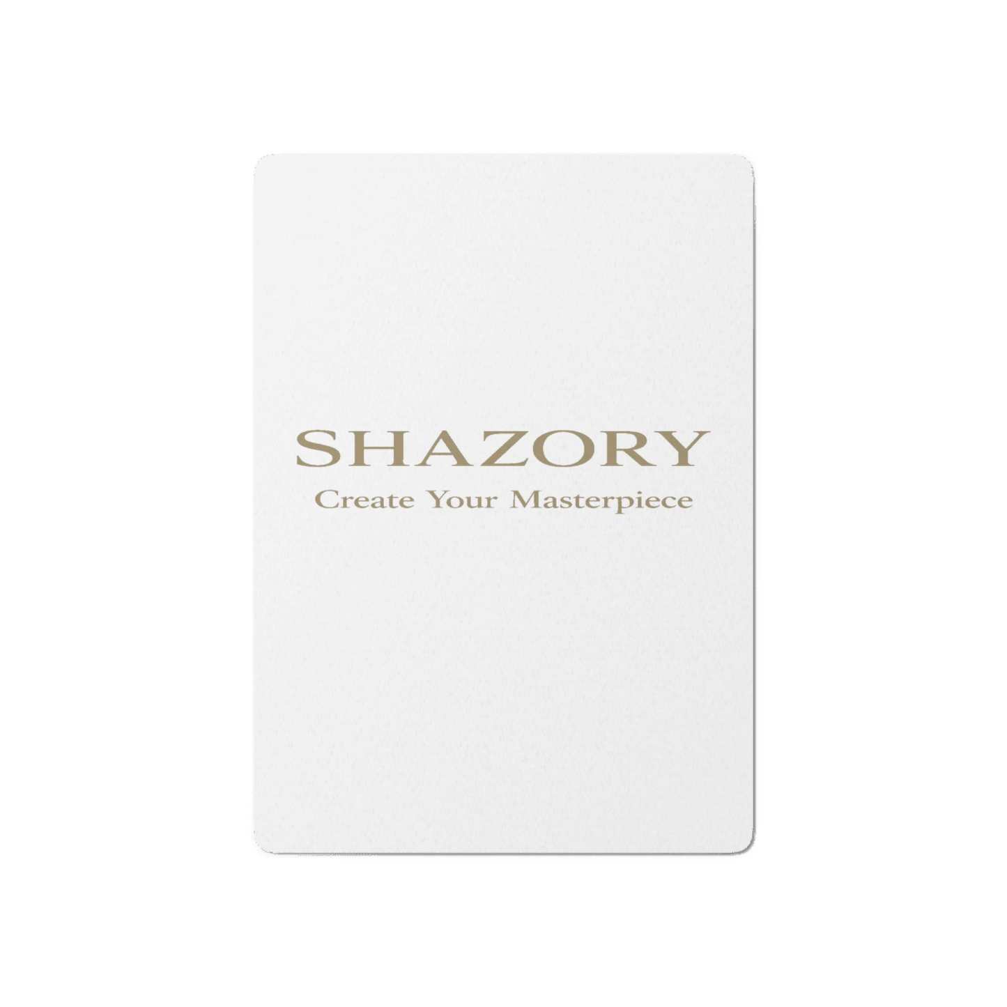 Shazory Custom Poker Playing Cards — premium 305gsm cardstock close-up