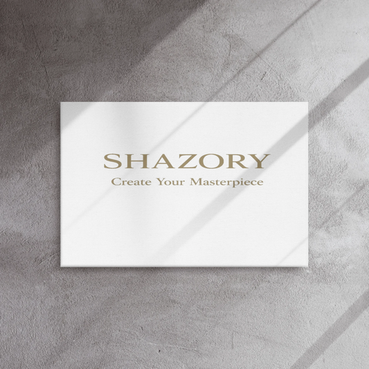 Shazory Custom Thin Canvas Wall Art — main horizontal slim profile view