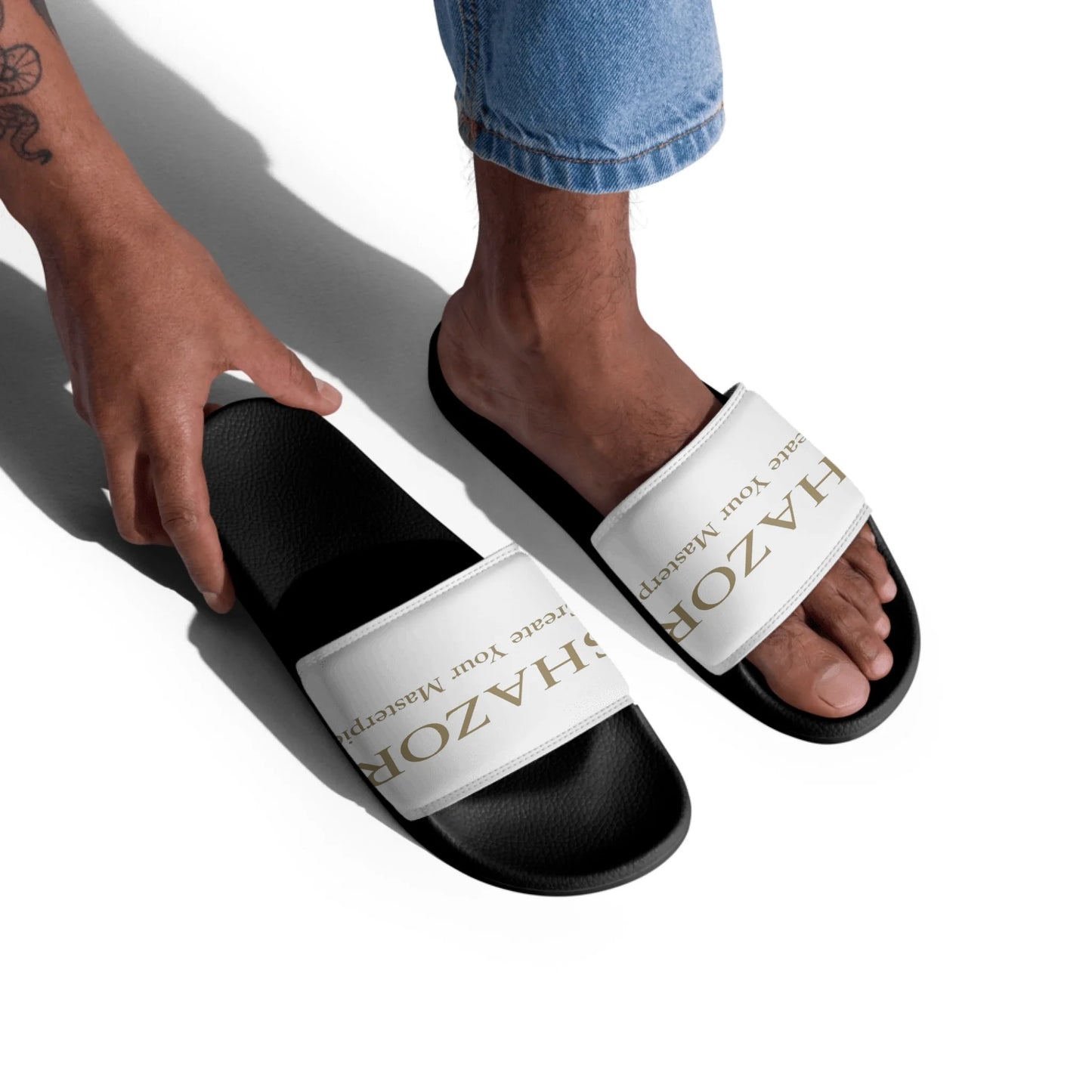 Custom Photo Men's Slides — Pool Sandals | Shazory