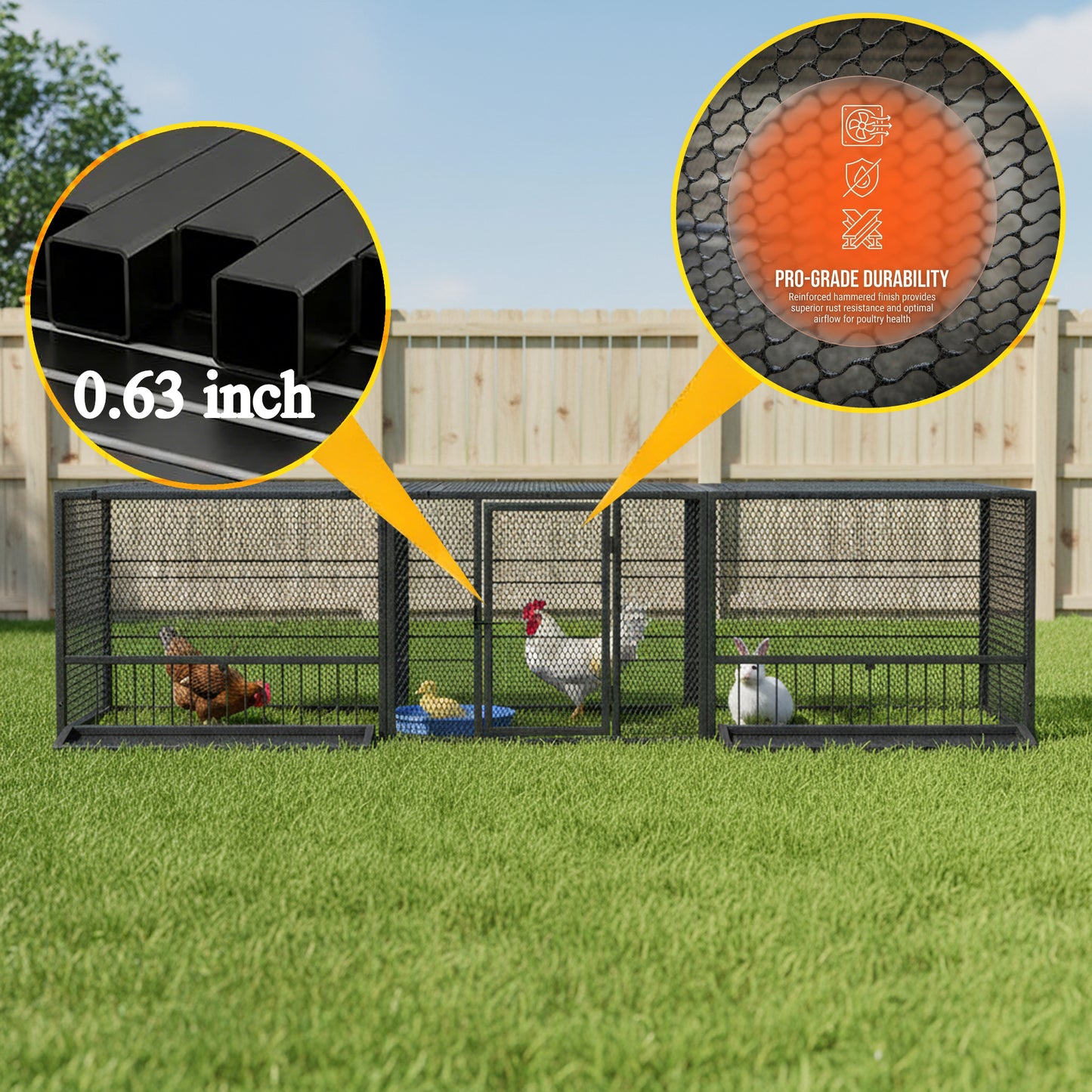 Shazory chicken coop full structure outdoor showcase
