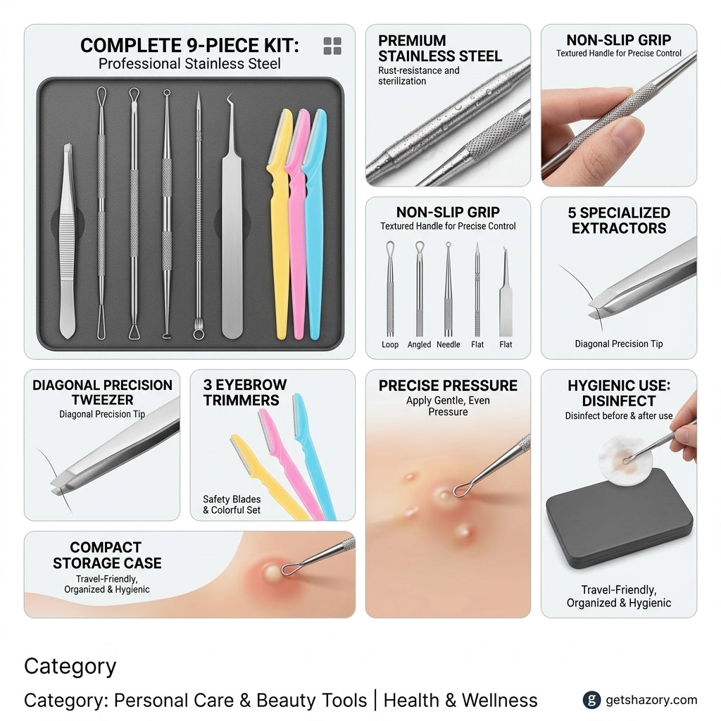 Shazory blackhead remover full set overview