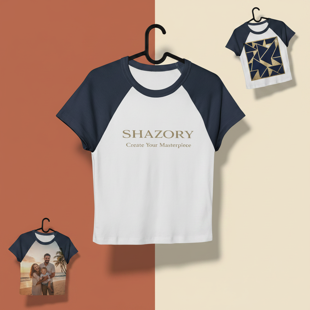 Custom Photo Baby Tee — Women's Fitted Rib | Shazory