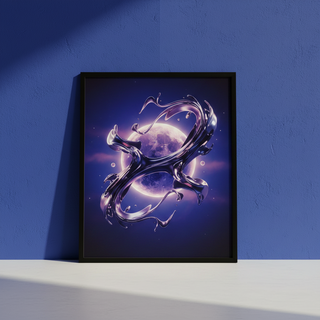 Custom matte framed wall art with personalized photo or artwork from Shazory