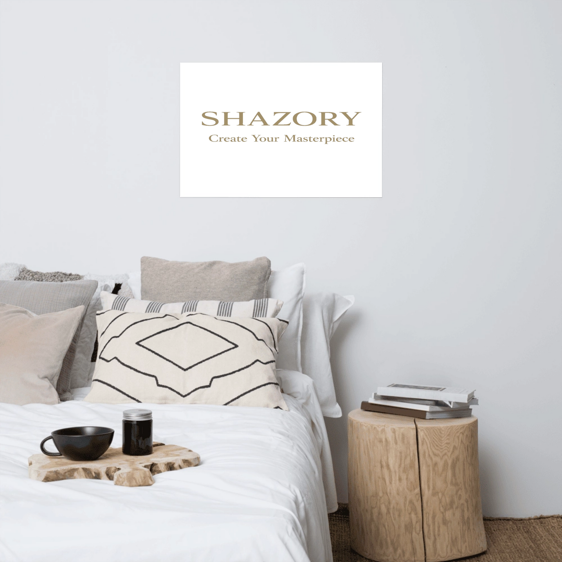 Custom ultra-matte gallery art print with personalized photo or design from Shazory