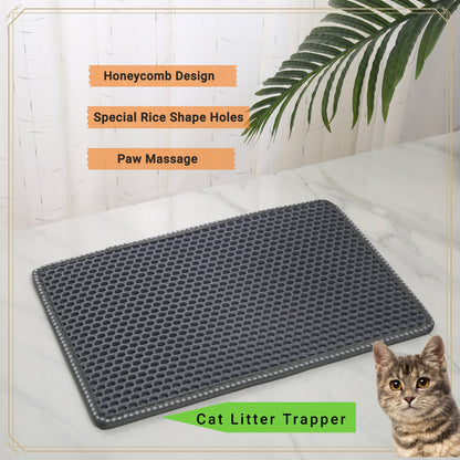 Shazory cat litter mat dimensions and size view