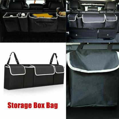 Shazory car trunk organizer side angle view
