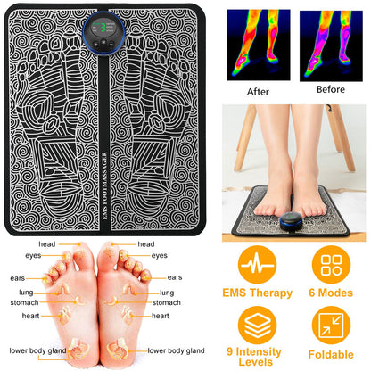Shazory EMS foot pad portable folded view