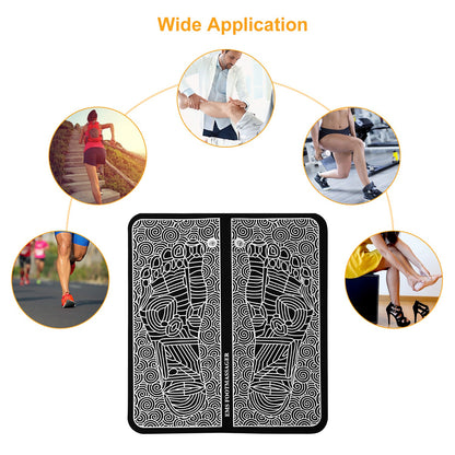 Shazory EMS foot pad in use lifestyle photo