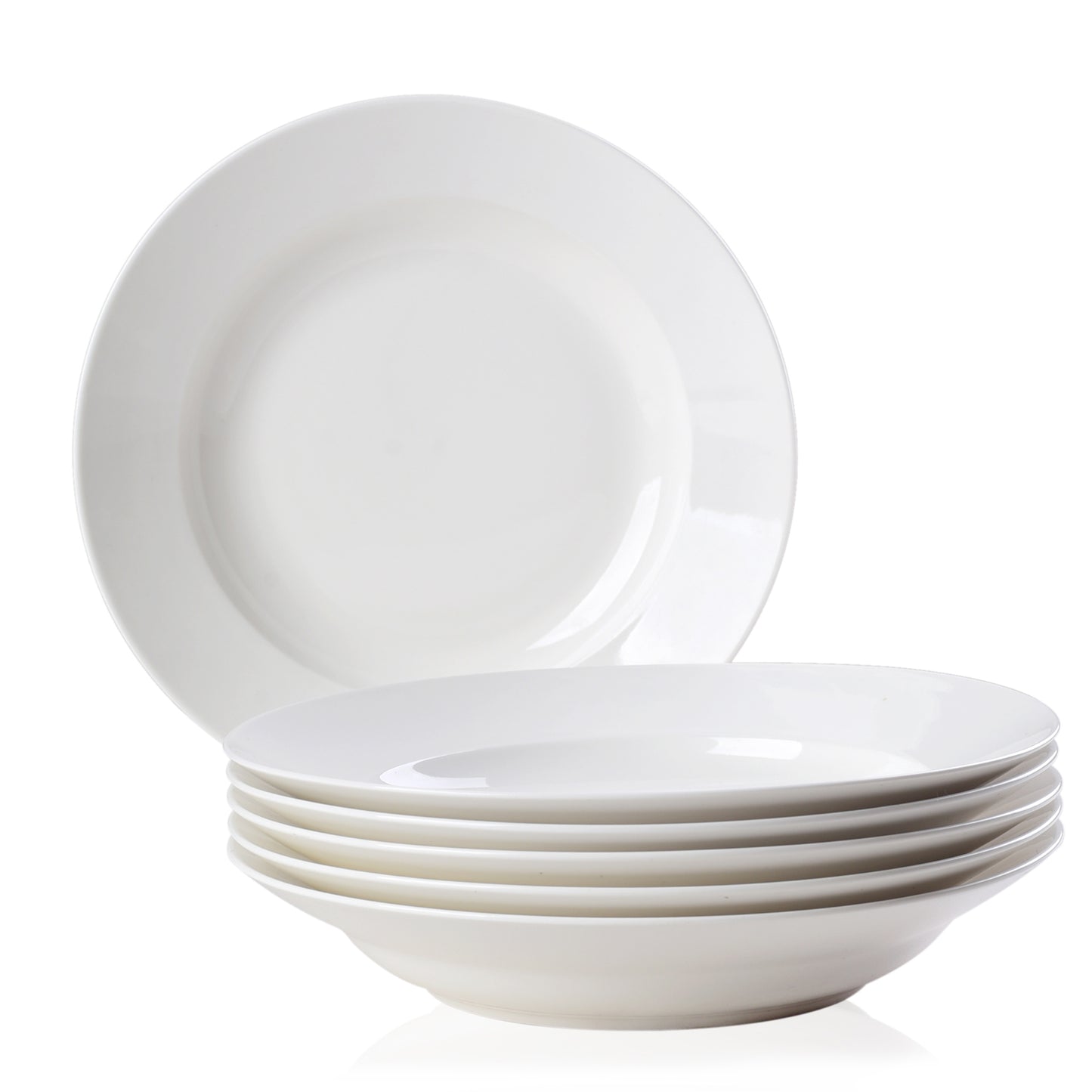 Shazory white ceramic plates full set overview