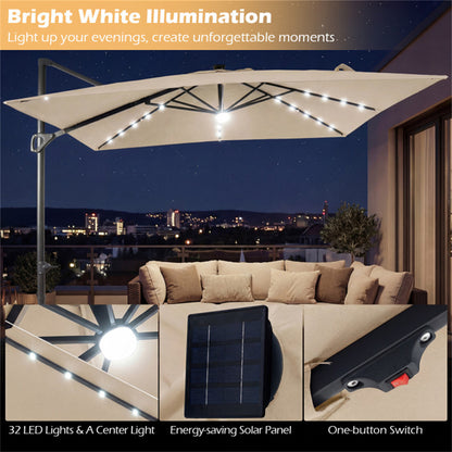 Shazory cantilever patio umbrella base detail