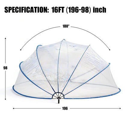 Shazory pool cover dome full installation overview