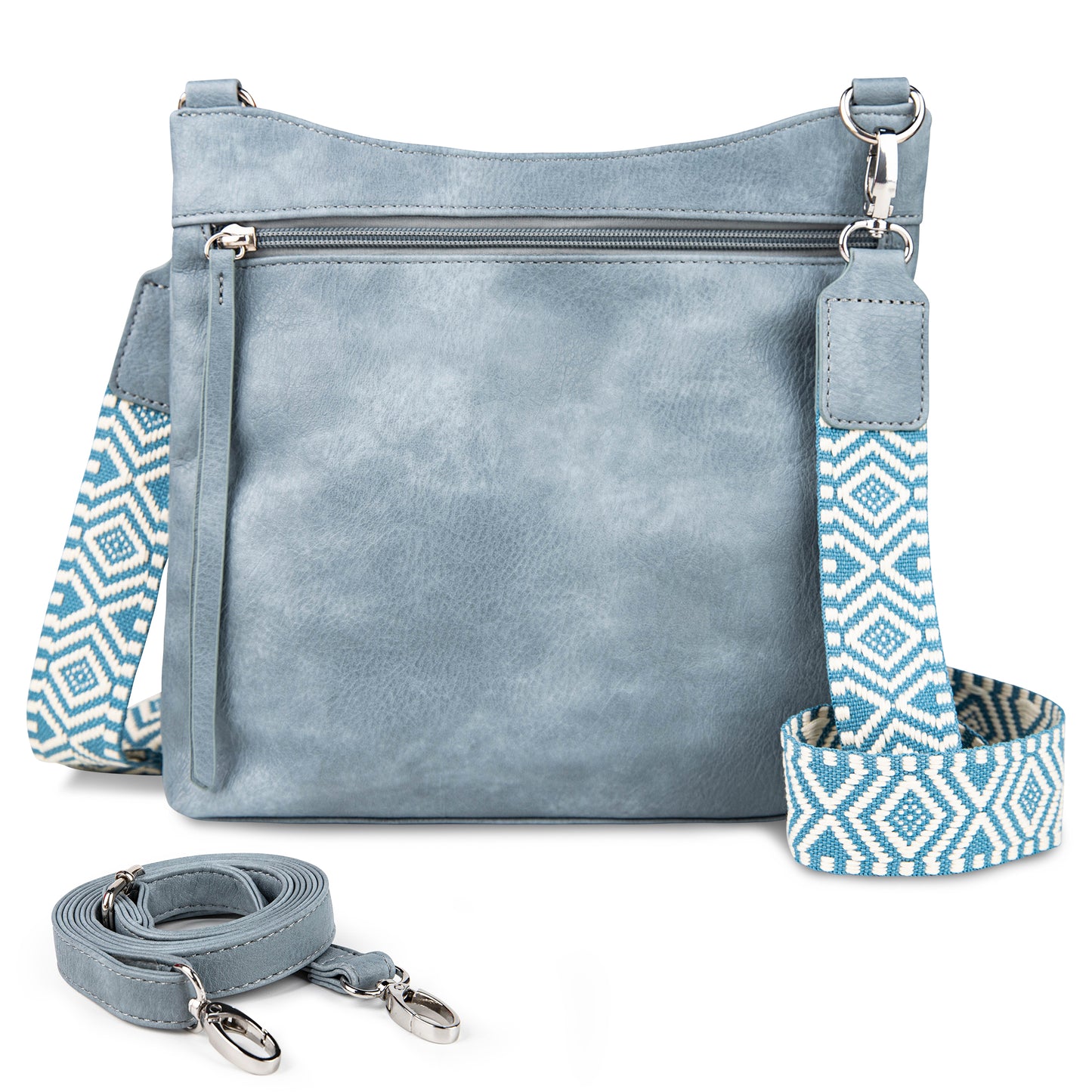 Shazory multi-pocket crossbody bag full product showcase