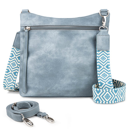 Shazory multi-pocket crossbody bag full product showcase