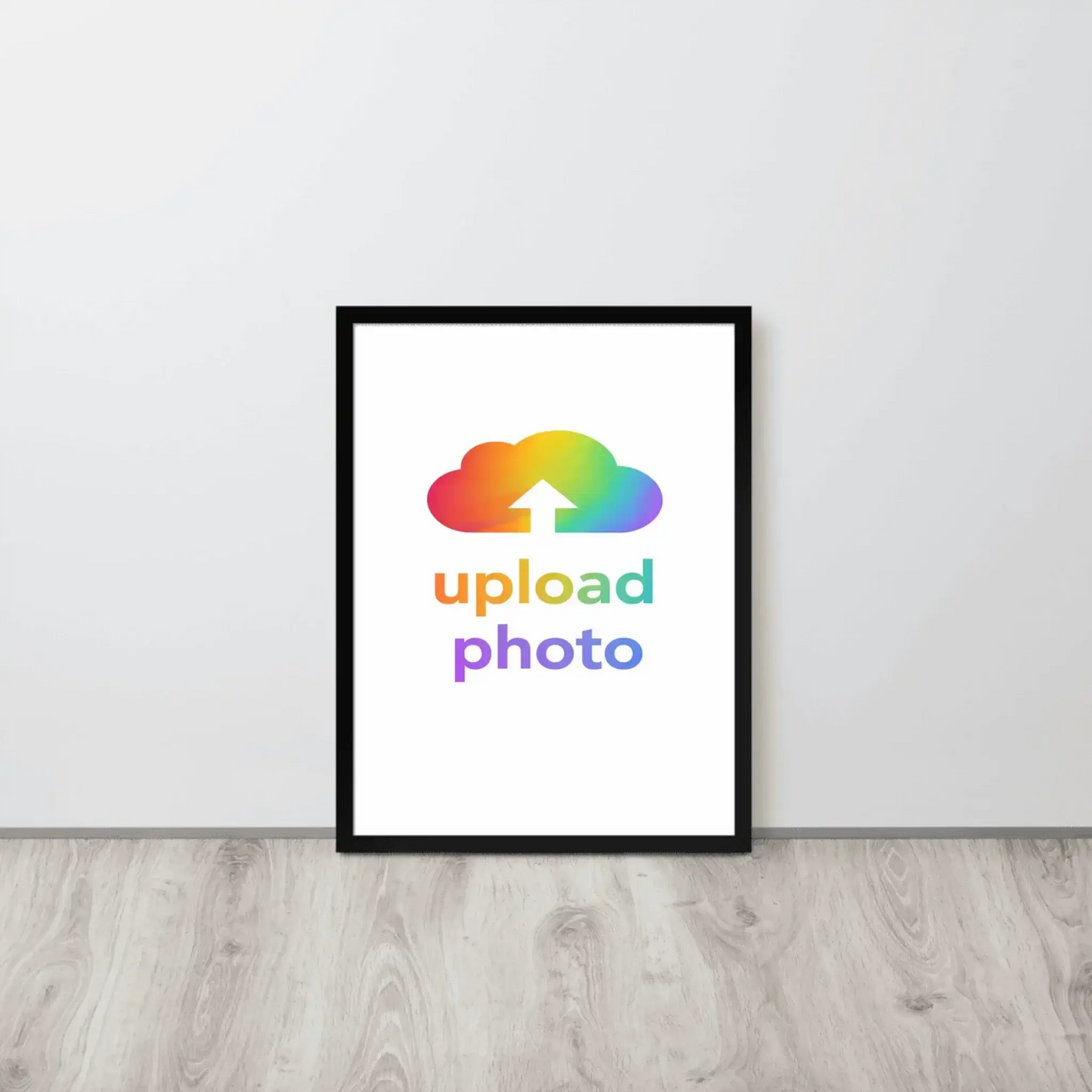 Shazory Custom Velvet-Matte Art framed print featuring colorful upload photo design.