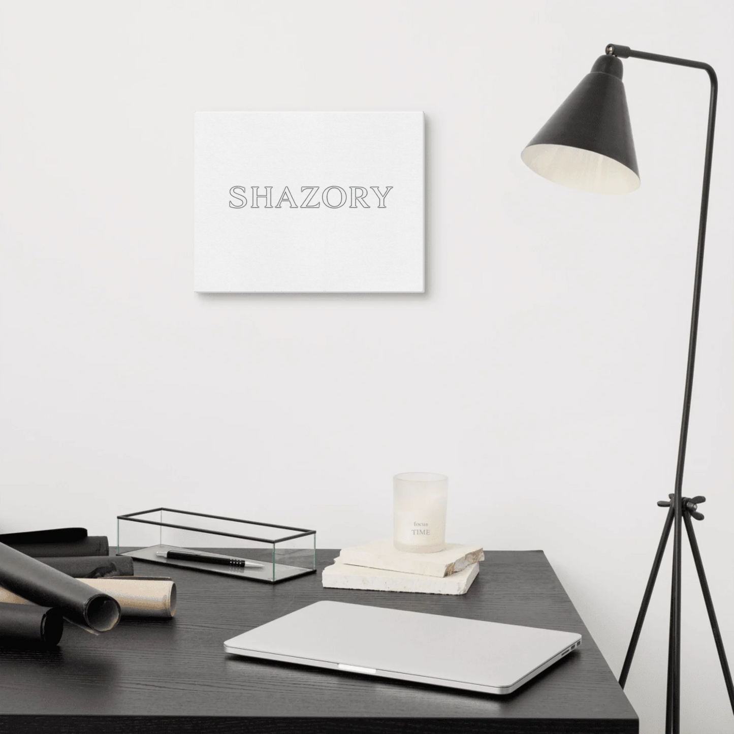 Close-up detail of custom photo print on gallery-wrapped canvas wall art — wall art surface texture