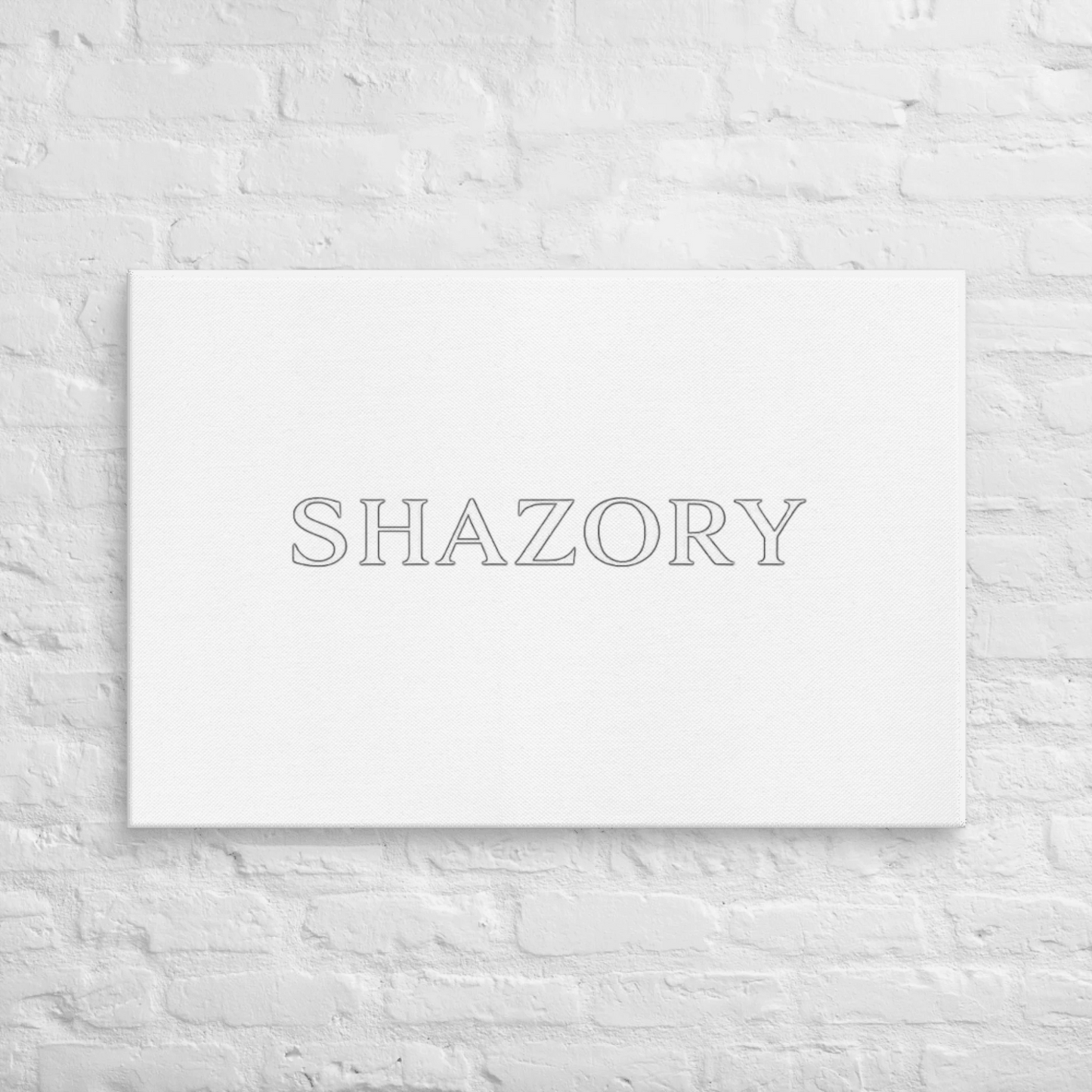 Color or size variation of personalized gallery-wrapped canvas wall art — custom wall art