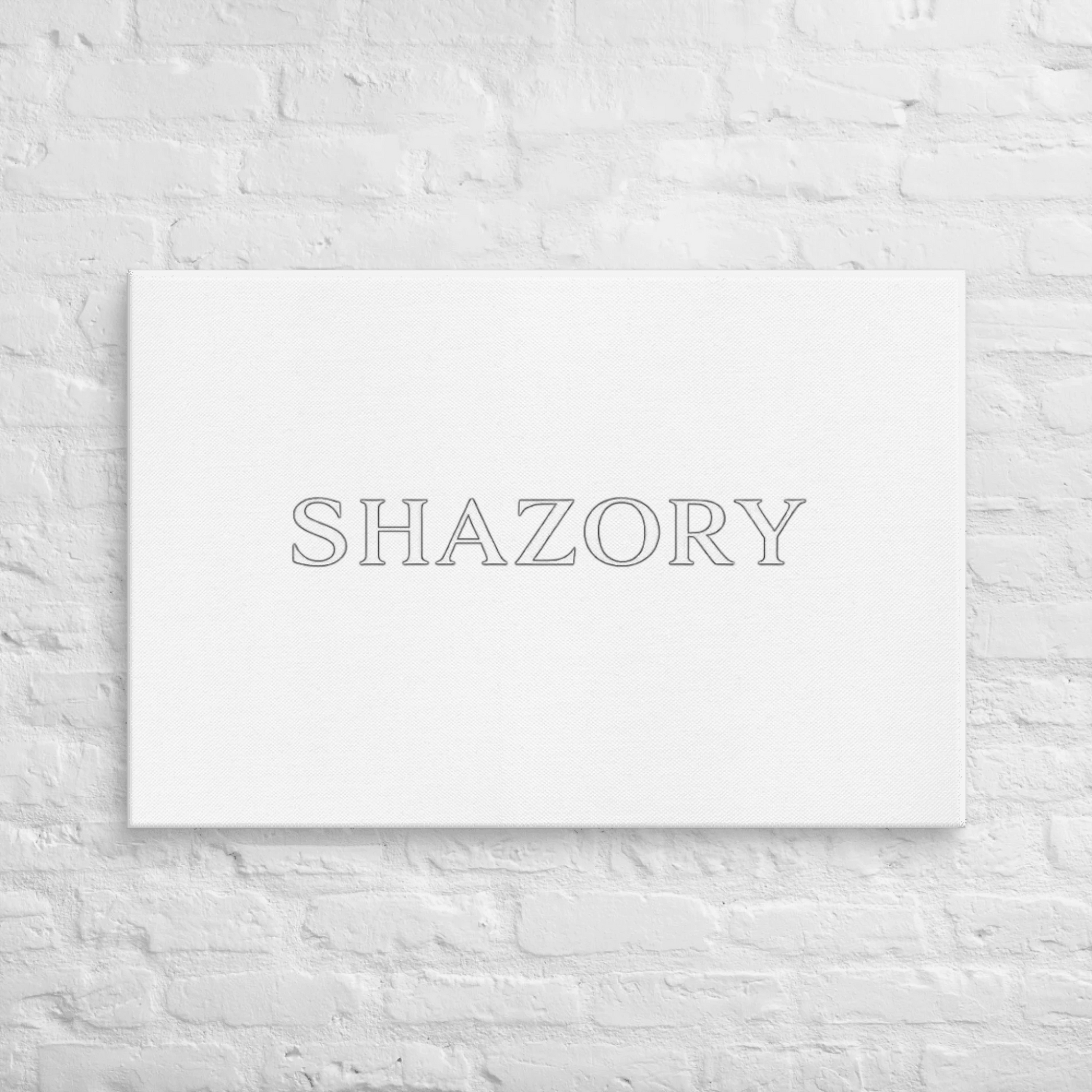 Color or size variation of personalized gallery-wrapped canvas wall art — custom wall art