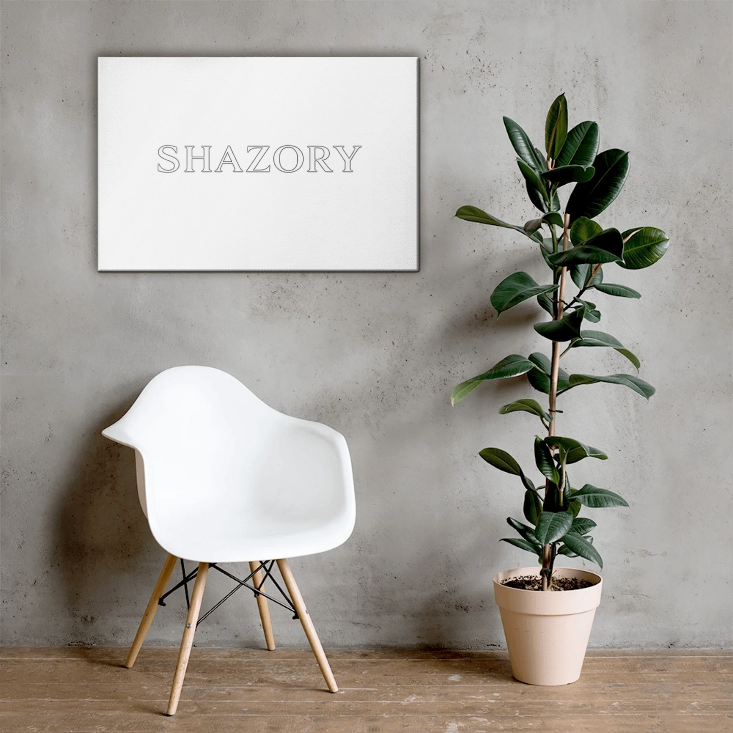 Front view of personalized gallery-wrapped canvas wall art — poster for everyday use
