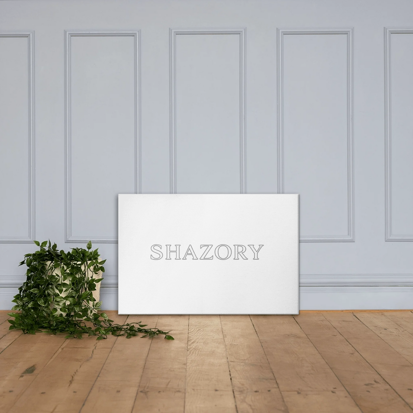 Back view of personalized gallery-wrapped canvas wall art — custom canvas print print quality