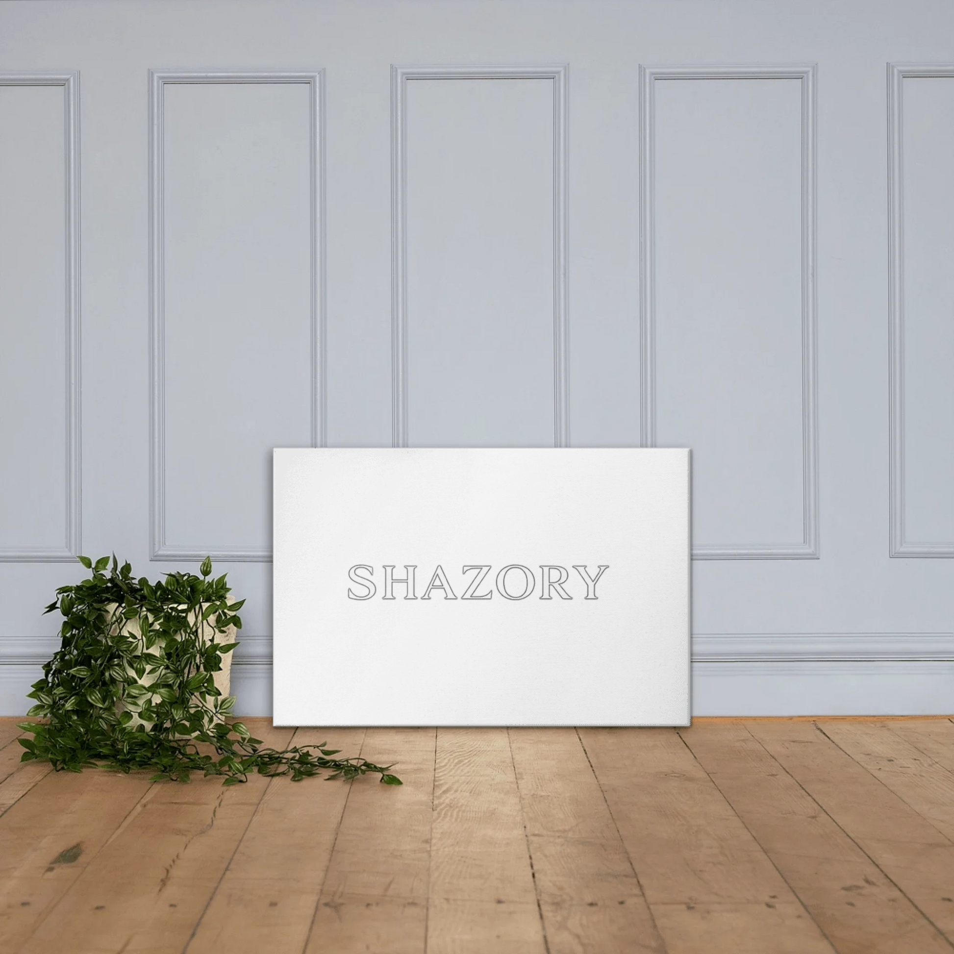 Back view of personalized gallery-wrapped canvas wall art — custom canvas print print quality