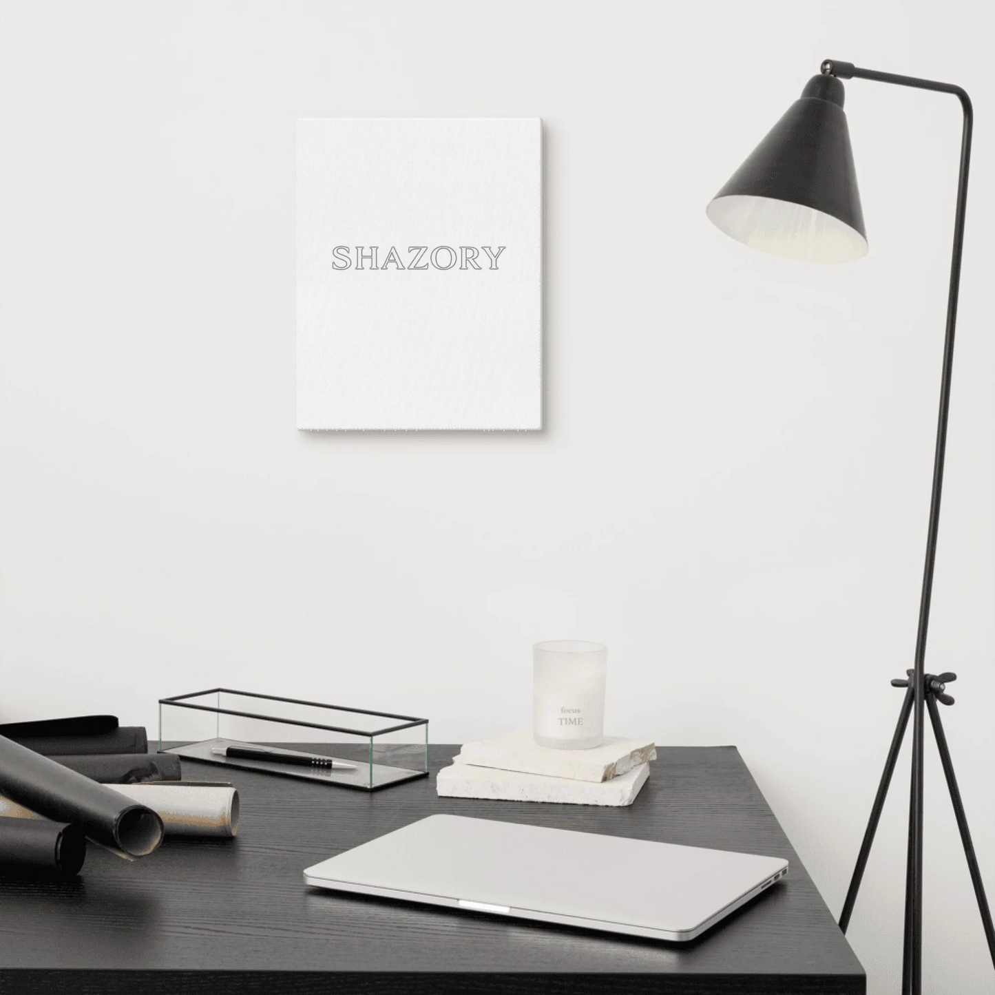 Variation view of custom gallery-wrapped canvas wall art — personalized poster styling
