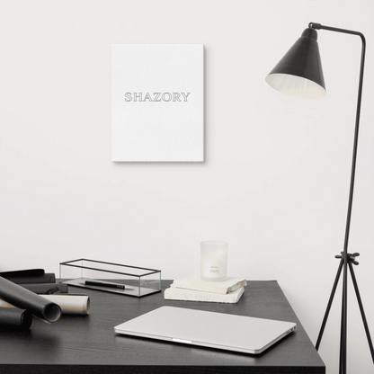 Variation view of custom gallery-wrapped canvas wall art — personalized poster styling
