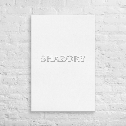 Custom gallery-wrapped canvas wall art alternate angle — Shazory Creator Studio personalized print