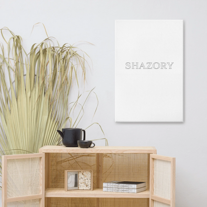 Color or size variation of personalized gallery-wrapped canvas wall art — custom canvas print