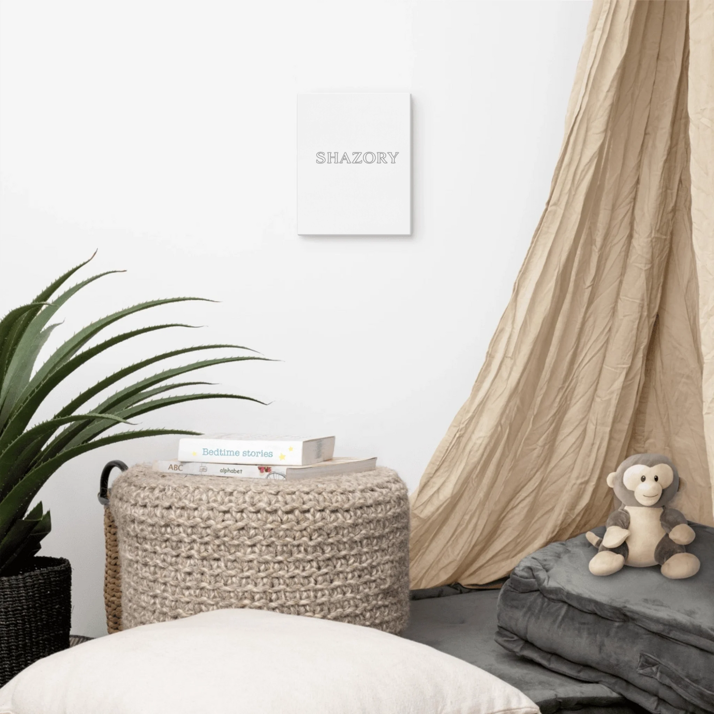 Made-to-order Shazory gallery-wrapped canvas wall art — personalized wall art gift