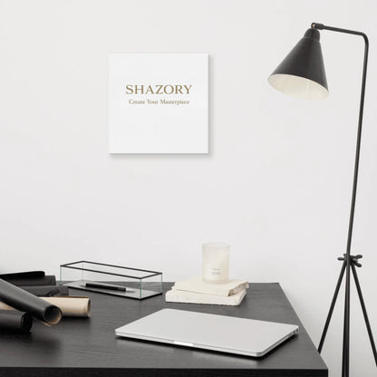 Detail shot of personalized gallery-wrapped canvas wall art — fade-resistant photo or design print