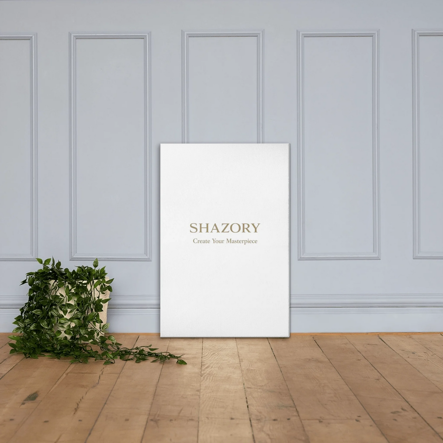 Custom gallery-wrapped canvas wall art shown in use — wall art made for everyday styling