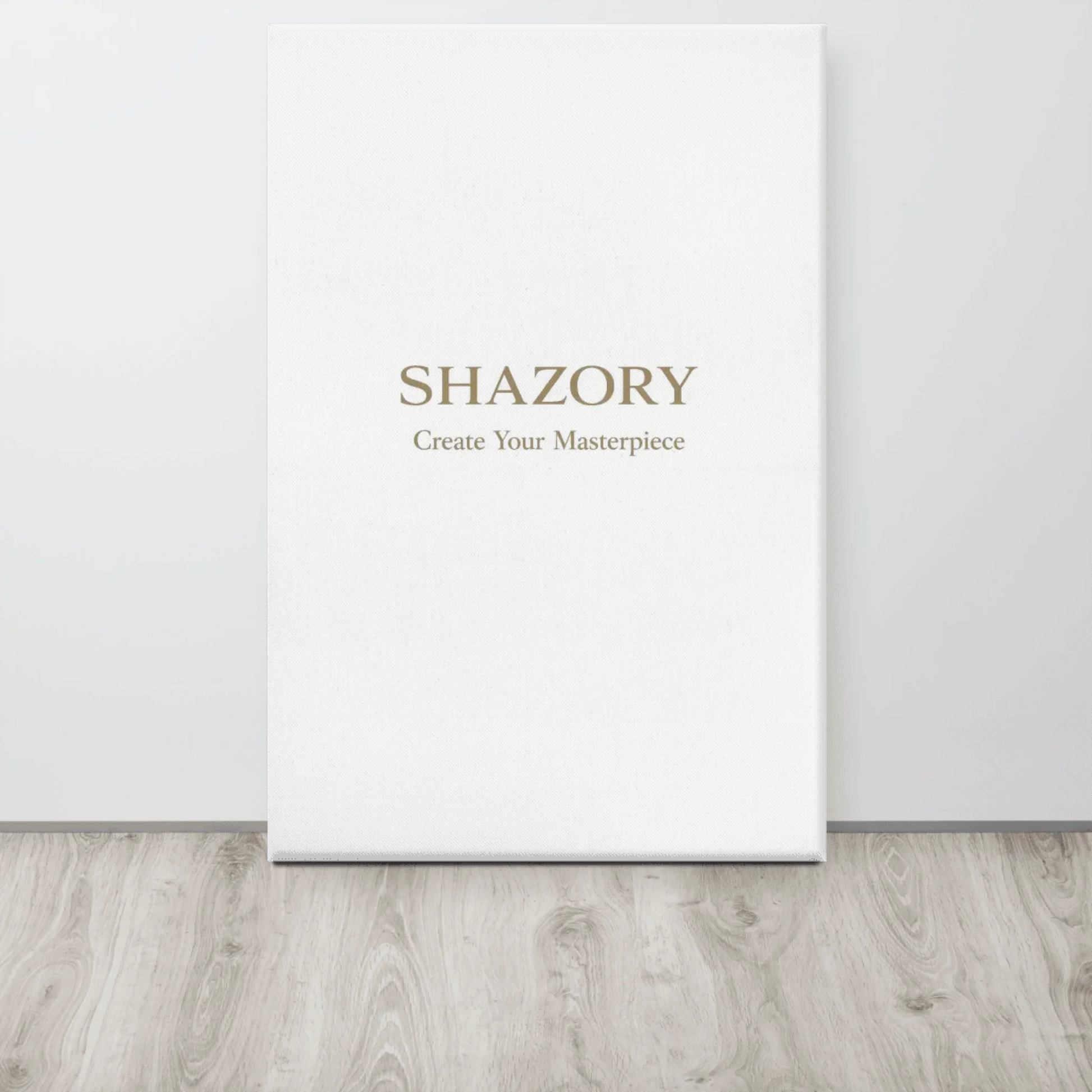 Top view of custom gallery-wrapped canvas wall art — personalized photo design from Creator Studio