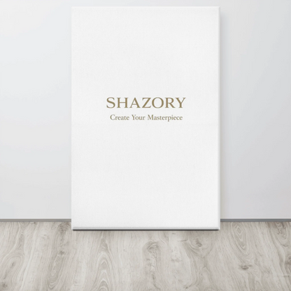 Top view of custom gallery-wrapped canvas wall art — personalized photo design from Creator Studio