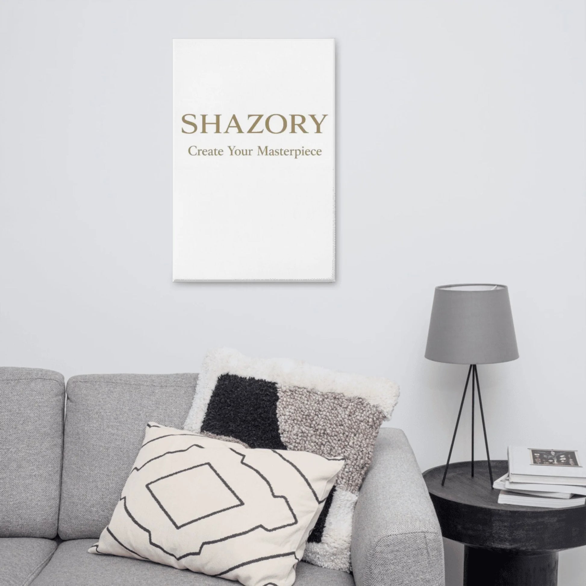 Personalized gallery-wrapped canvas wall art alternate view — custom poster design