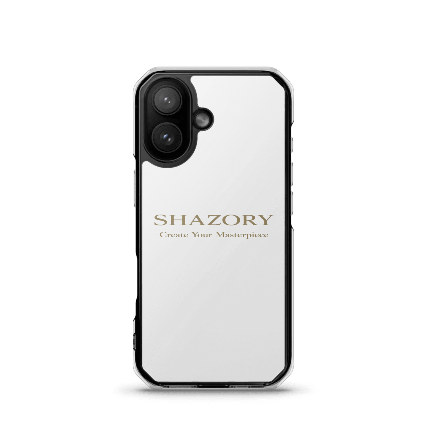 Shazory custom clear iPhone 17 Air case — personalized photo or design on slim transparent base