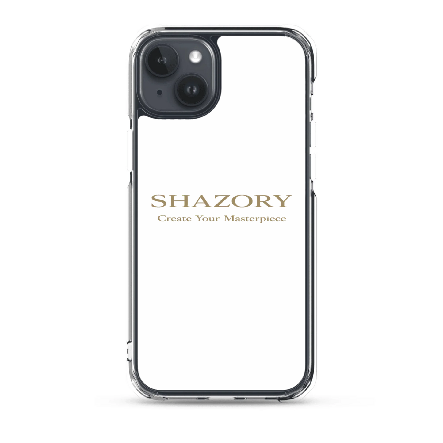 Personalized clear iPhone 15 Plus case — custom photo phone case with transparent base for everyday protection