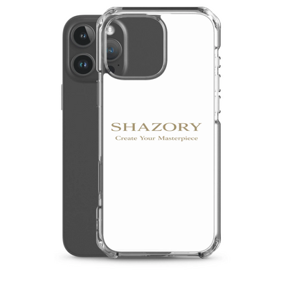 Personalized clear iPhone 16 Pro Max case shown off device — custom photo case with transparent design
