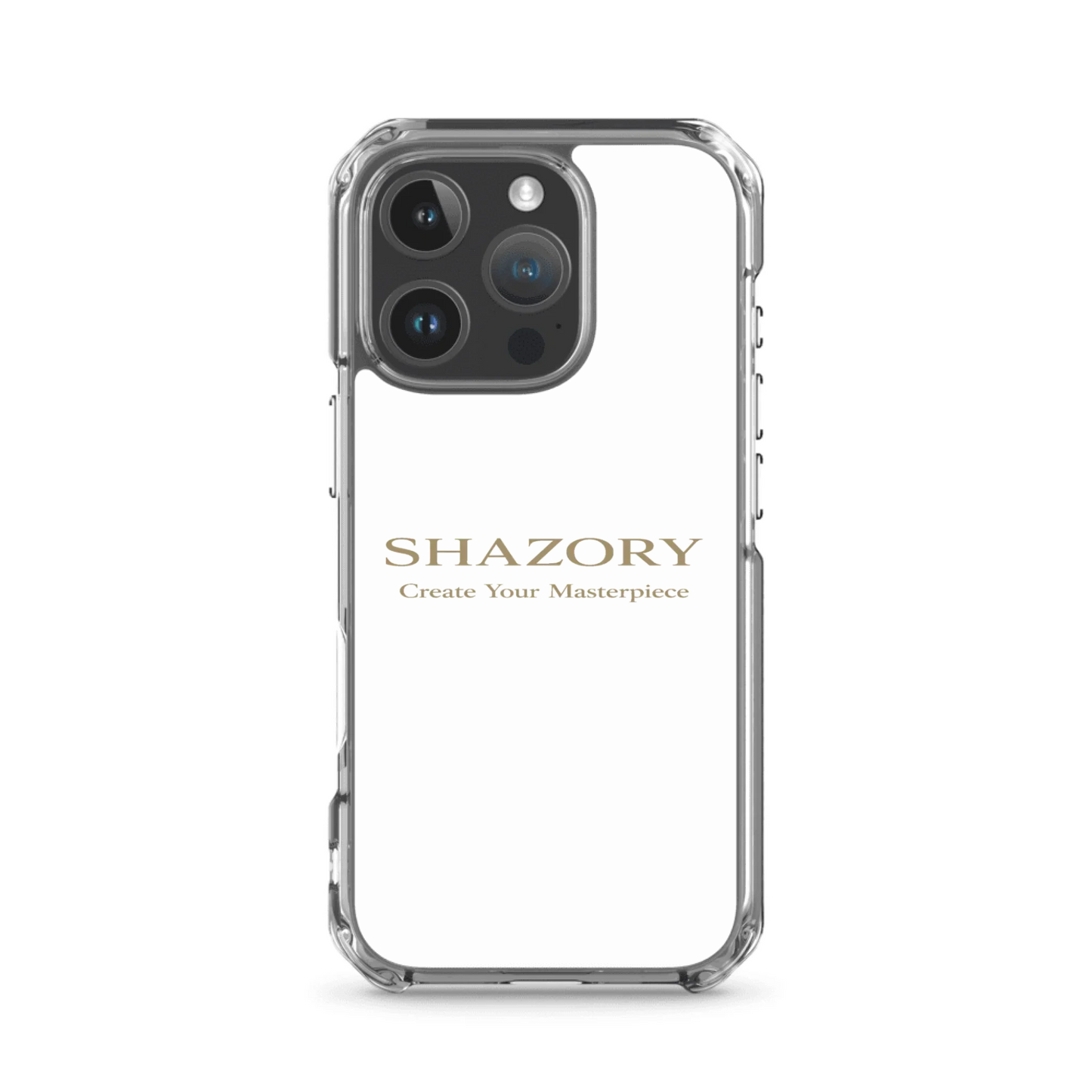 Custom clear iPhone 16 Pro case — personalized photo or design on slim transparent everyday protection