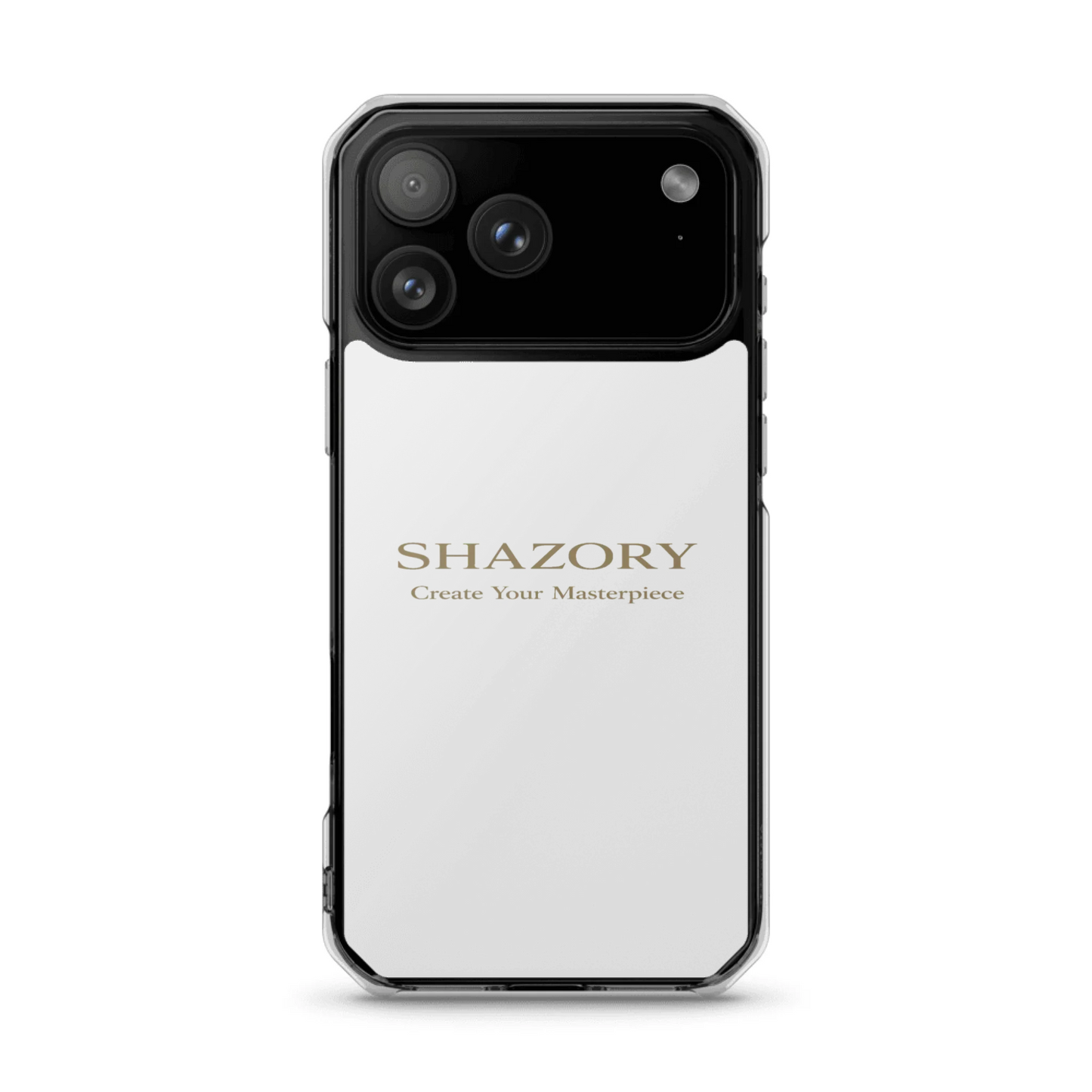 Custom clear iPhone 17 Air case front view — personalized photo design with everyday phone protection