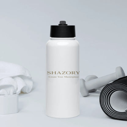 Front view of personalized insulated water bottle — water bottle for everyday use