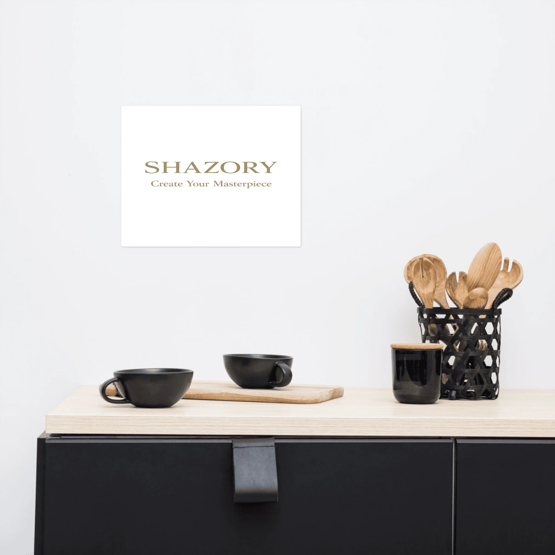 Front view of personalized ultra-matte gallery art — wall art for everyday use